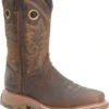 Double H Boots: Men's DH5241 Brown Square Composite Toe 12" Elijah Workflex MAX Cowboy Boot -Work Shoe Store dh5241 500xauto