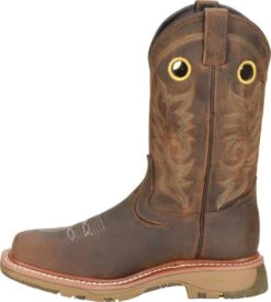 Double H Boots: Men's DH5241 Brown Square Composite Toe 12" Elijah Workflex MAX Cowboy Boot 11 Double H Boots: Men's DH5241 Brown Square Composite Toe 12" Elijah Workflex MAX Cowboy Boot -Work Shoe Store dh5241 500xauto instep