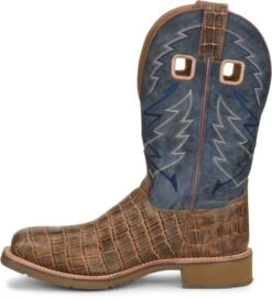 Double H Boots: Men’s DH7011 Navy NYLES 11” Steel Toe Square Toe Roper -Work Shoe Store dh7011 500xauto instep
