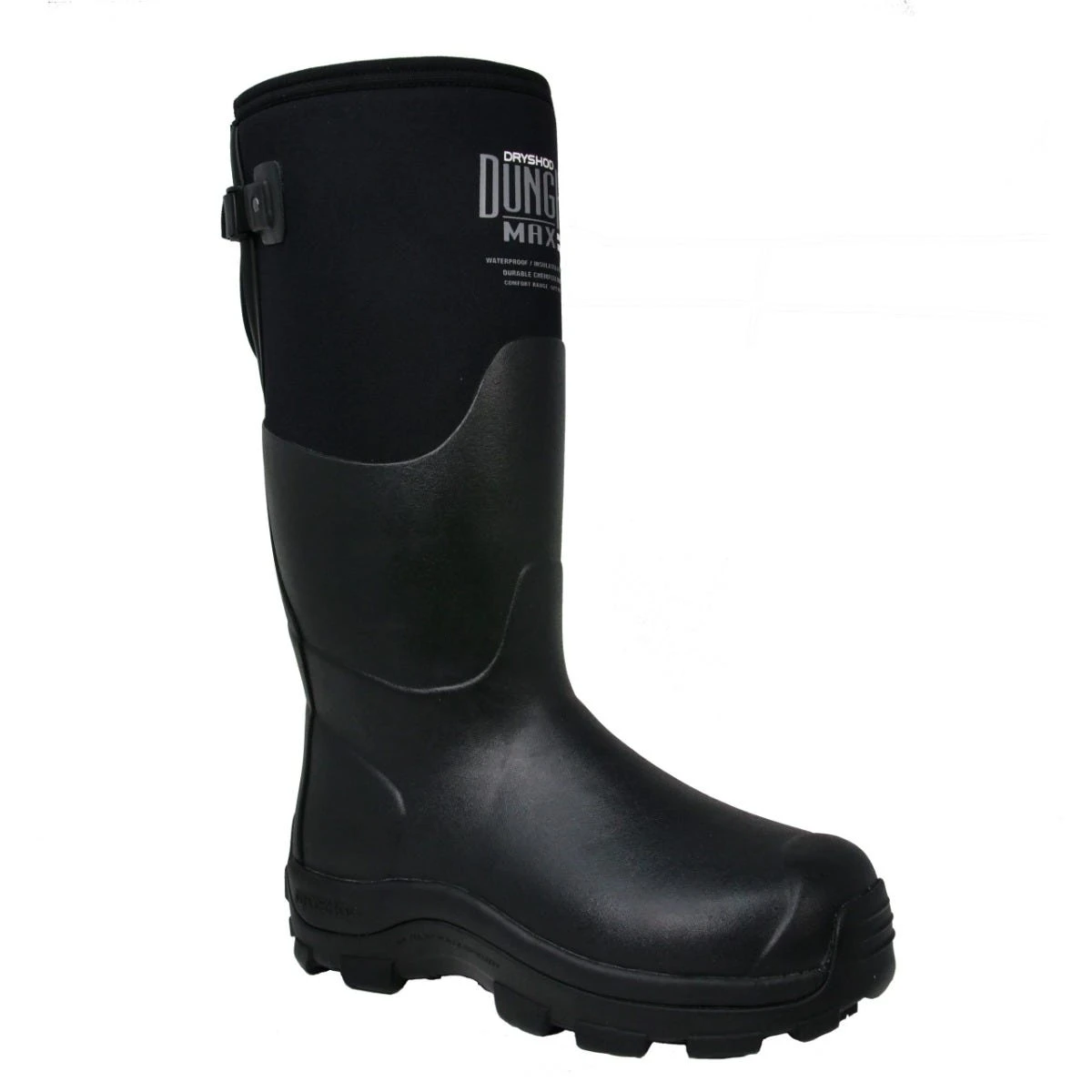 DryShod Boots: Men's DHMG-MH-BK Black DungHo Max Gusset Extreme Cold Barnyard Boot 3 DryShod Boots: Men's DHMG-MH-BK Black DungHo Max Gusset Extreme Cold Barnyard Boot