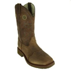 Double H Boots: Men's DH5134 ICE Brown EH Ropers -Work Shoe Store double h dh5134 p 001