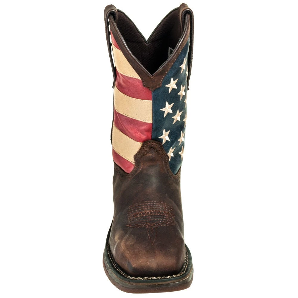 Durango Boots: Men's Steel Toe DB020 American Flag Rebel Cowboy Boots 4 Durango Boots: Men's Steel Toe DB020 American Flag Rebel Cowboy Boots - Image 2
