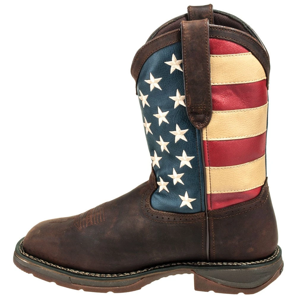 Durango Boots: Men's Steel Toe DB020 American Flag Rebel Cowboy Boots 5 Durango Boots: Men's Steel Toe DB020 American Flag Rebel Cowboy Boots - Image 3