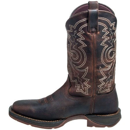 Durango Boots: Men's Brown Rebel DB4443 Leather Square Toe Cowboy Boots 7 Durango Boots: Men's Brown Rebel DB4443 Leather Square Toe Cowboy Boots - Image 5