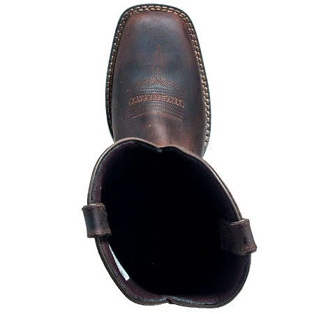 Durango Boots: Men's Brown Rebel DB4443 Leather Square Toe Cowboy Boots 4 Durango Boots: Men's Brown Rebel DB4443 Leather Square Toe Cowboy Boots - Image 2