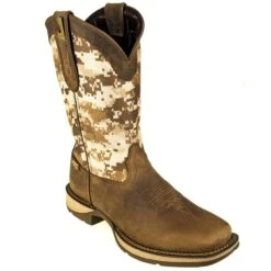 Durango Boots: Men's Desert Camo DDB0166 Rebel Western Pull-On Boots -Work Shoe Store durango ddb0166 p 01