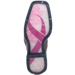 Durango Boots: Women's Brown RD3557 Pink Awareness Western Work Boots -Work Shoe Store durango rd3557 s 01
