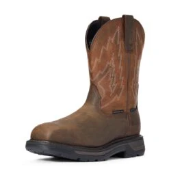 Ariat Boots: Men's 10033993 Dark Brown Big Rig Waterproof Composite Toe Work Boot 11 Ariat Boots: Men's 10033993 Dark Brown Big Rig Waterproof Composite Toe Work Boot -Work Shoe Store f20 mns work 10033993 3 4 front