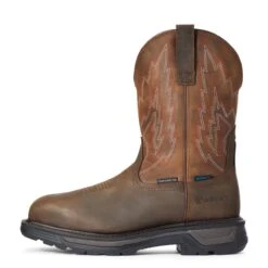 Ariat Boots: Men's 10033993 Dark Brown Big Rig Waterproof Composite Toe Work Boot 9 Ariat Boots: Men's 10033993 Dark Brown Big Rig Waterproof Composite Toe Work Boot -Work Shoe Store f20 mns work 10033993 side