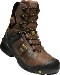 Keen Utility: Men's 1024186 Dark Earth Black Dover 8" Carbon Fiber Waterproof Work Boot -Work Shoe Store f8e833de845c40b8024235cd5959dc67 1