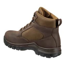 Black Diamond Carhartt Boots: Men's FF6213 Brown Steel Toe Rugged Flex 6" Waterproof Work Boot -Work Shoe Store ff6213 m 2edit