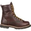 Georgia Boot: Men's G101 Brown 8" Waterproof Work Boots -Work Shoe Store g101 8 large