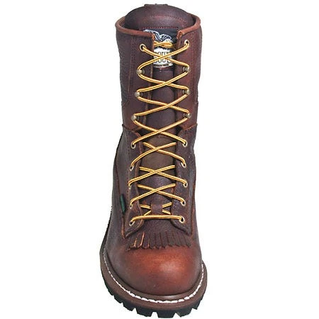 Georgia Boots: Men's Brown G7313 Waterproof EH Steel Toe Logger Boots 8 Georgia Boots: Men's Brown G7313 Waterproof EH Steel Toe Logger Boots - Image 6