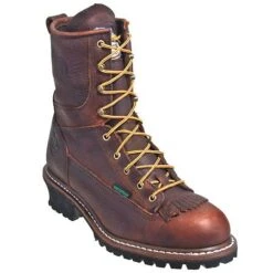Georgia Boots: Men's Brown G7313 Waterproof EH Steel Toe Logger Boots 11 Georgia Boots: Men's Brown G7313 Waterproof EH Steel Toe Logger Boots -Work Shoe Store g7313st georgiap 01
