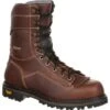 Georgia Boots: Men's Brown GB00238 Composite Toe Waterproof AMP Logger Low Heel Boots -Work Shoe Store gb00238 large