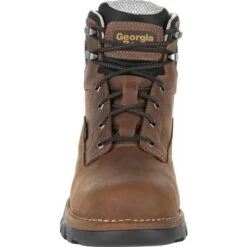Georgia Boots: Men's GB00312 Brown EH Plain Toe Eagle One Waterproof Boots 12 Georgia Boots: Men's GB00312 Brown EH Plain Toe Eagle One Waterproof Boots -Work Shoe Store gb00312 3 large