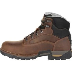 Georgia Boots: Men's GB00312 Brown EH Plain Toe Eagle One Waterproof Boots 10 Georgia Boots: Men's GB00312 Brown EH Plain Toe Eagle One Waterproof Boots -Work Shoe Store gb00312 5 large