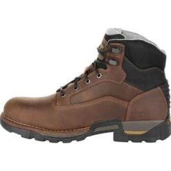Georgia Boots: Men's GB00313 Brown EH Steel Toe Eagle One Waterproof Work Boots -Work Shoe Store gb00313 5 large