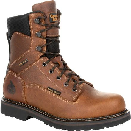 Georgia Boots: Men's GB00318 Brown EH 8" Waterproof Georgia Giant Revamp Work Boots 3 Georgia Boots: Men's GB00318 Brown EH 8" Waterproof Georgia Giant Revamp Work Boots