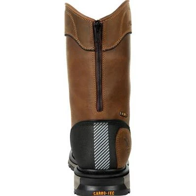 Georgia Boots: Men's GB00394 Brown Carbo Tec LTX Waterproof Composite Toe Pull On Work Boot 7 Georgia Boots: Men's GB00394 Brown Carbo Tec LTX Waterproof Composite Toe Pull On Work Boot - Image 5