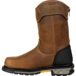 Georgia Boots: Men's GB00394 Brown Carbo Tec LTX Waterproof Composite Toe Pull On Work Boot 12 Georgia Boots: Men's GB00394 Brown Carbo Tec LTX Waterproof Composite Toe Pull On Work Boot -Work Shoe Store gb00394 5 large