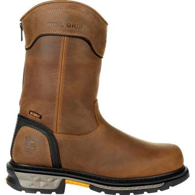 Georgia Boots: Men's GB00394 Brown Carbo Tec LTX Waterproof Composite Toe Pull On Work Boot 3 Georgia Boots: Men's GB00394 Brown Carbo Tec LTX Waterproof Composite Toe Pull On Work Boot
