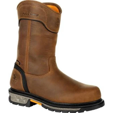 Georgia Boots: Men's GB00394 Brown Carbo Tec LTX Waterproof Composite Toe Pull On Work Boot 4 Georgia Boots: Men's GB00394 Brown Carbo Tec LTX Waterproof Composite Toe Pull On Work Boot - Image 2