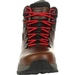 Georgia Boots: Men's GB00397 Brown Black Eagel Trail Waterproof Alloy Toe Hiker Work Boot -Work Shoe Store gb00397 3 large