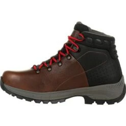 Georgia Boots: Men's GB00397 Brown Black Eagel Trail Waterproof Alloy Toe Hiker Work Boot -Work Shoe Store gb00397 5 large