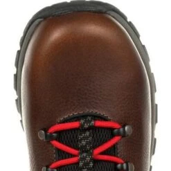 Georgia Boots: Men's GB00397 Brown Black Eagel Trail Waterproof Alloy Toe Hiker Work Boot -Work Shoe Store gb00397 6 large