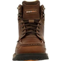 Georgia Boots: Men's GB00468 Brown Athens 360 Steel Toe Waterproof Work Boot -Work Shoe Store gb00468 3 large