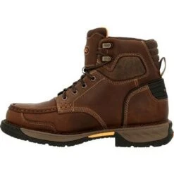 Georgia Boots: Men's GB00468 Brown Athens 360 Steel Toe Waterproof Work Boot -Work Shoe Store gb00468 5 large