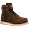 Georgia Boots: Men's GB00592 Brown Nano Composite Toe AMP LT Wedge Moc Toe Waterproof Work Boot -Work Shoe Store gb00592