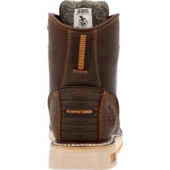 Georgia Boots: Men's GB00592 Brown Nano Composite Toe AMP LT Wedge Moc Toe Waterproof Work Boot -Work Shoe Store gb00592 back