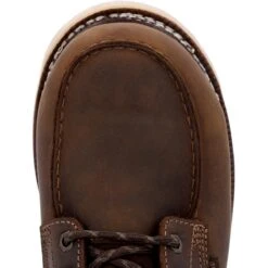 Georgia Boots: Men's GB00592 Brown Nano Composite Toe AMP LT Wedge Moc Toe Waterproof Work Boot -Work Shoe Store gb00592 birdseye