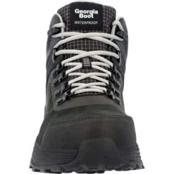 Georgia Boots: Men's GB00595 Black Composite Toe DuraBlend Sport EH Waterproof Hiker Work Boot -Work Shoe Store gb00595 front 1