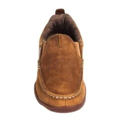 Georgia Boots: Men's Brown Leather Moc Toe G050 Cedar Falls Moisture-Wicking AMP Shoes -Work Shoe Store georgia g050 f 01