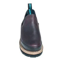 Georgia Boots: Men's Brown GR262 Oil Resistant Giant Romeo Soggy Work Boots -Work Shoe Store georgia g262 f 01