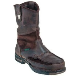 Georgia Boots: Men's Athens Brown G4403 Waterproof Non Slip Wellington Work Boots -Work Shoe Store georgia g4403 p 01