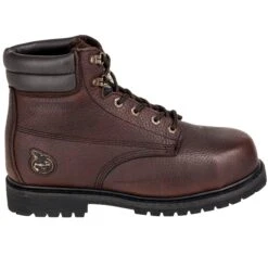 Georgia Boots: Waterproof G6174 Brown Steel Toe EH Men's 6-Inch Oiler Work Boots -Work Shoe Store georgia g6174 o 01