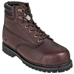 Georgia Boots: Waterproof G6174 Brown Steel Toe EH Men's 6-Inch Oiler Work Boots -Work Shoe Store georgia g6174 p 01