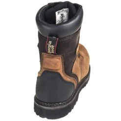 Georgia Boots: Waterproof General Toe Men's G9134 Dark Brown Brookville 8-Inch Leather Work Boots -Work Shoe Store georgia g9334 b 01 1