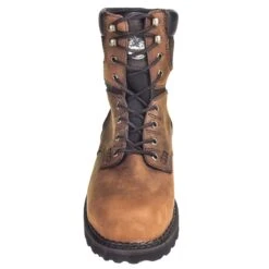 Georgia Boots: Waterproof Steel Toe EH G9334 Men's Dark Brown Brookville Work Boots -Work Shoe Store georgia g9334 f 01