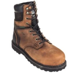 Georgia Boots: Waterproof Steel Toe EH G9334 Men's Dark Brown Brookville Work Boots -Work Shoe Store georgia g9334 p 01