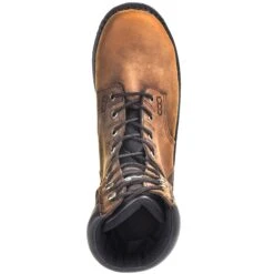 Georgia Boots: Waterproof Steel Toe EH G9334 Men's Dark Brown Brookville Work Boots -Work Shoe Store georgia g9334 t 01