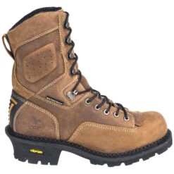 Georgia Boots: Brown Composite Toe Waterproof 9-Inch Comfort Core Men's GB00097 Logger Boots 12 Georgia Boots: Brown Composite Toe Waterproof 9-Inch Comfort Core Men's GB00097 Logger Boots -Work Shoe Store georgia gb00096 o 01 1