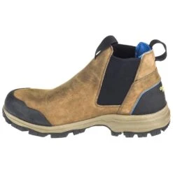 Georgia Boots: Waterproof Non-Metallic Men's GB00106 Brown Blue Collar Chelsea Romeo Boots -Work Shoe Store georgia gb00106 i 01