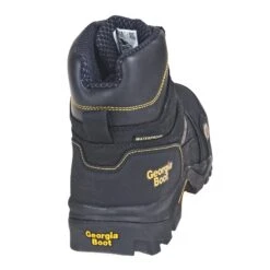 Georgia Boots: Waterproof Composite Toe EH 6-Inch Black GB00130 Men's Amplitude Leather Work Boots -Work Shoe Store georgia gb00130 b 01
