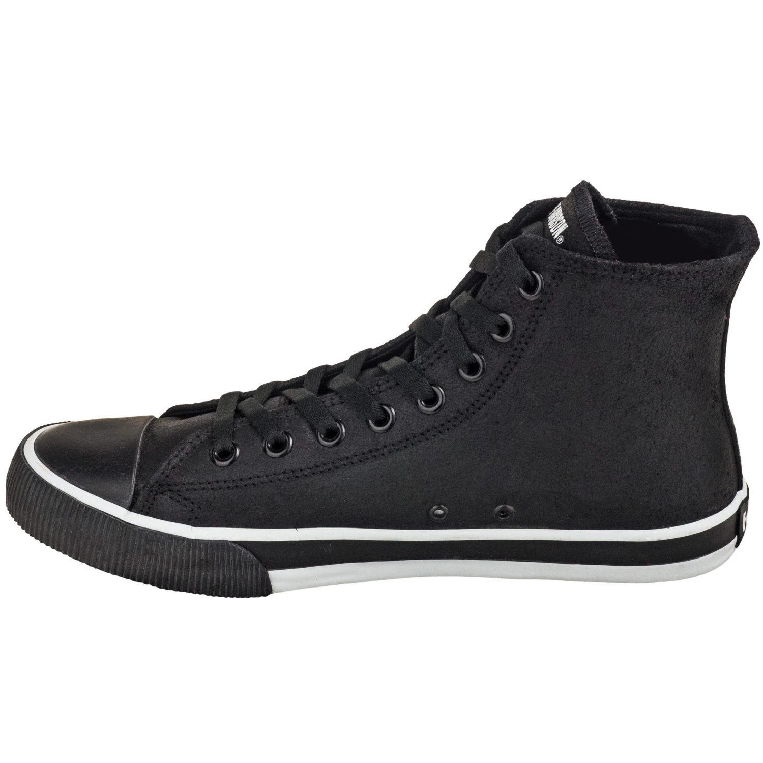 Harley Davidson Shoes: Baxter Men's Black/White D93341 High-Cut Sneakers 5 Harley Davidson Shoes: Baxter Men's Black/White D93341 High-Cut Sneakers - Image 3