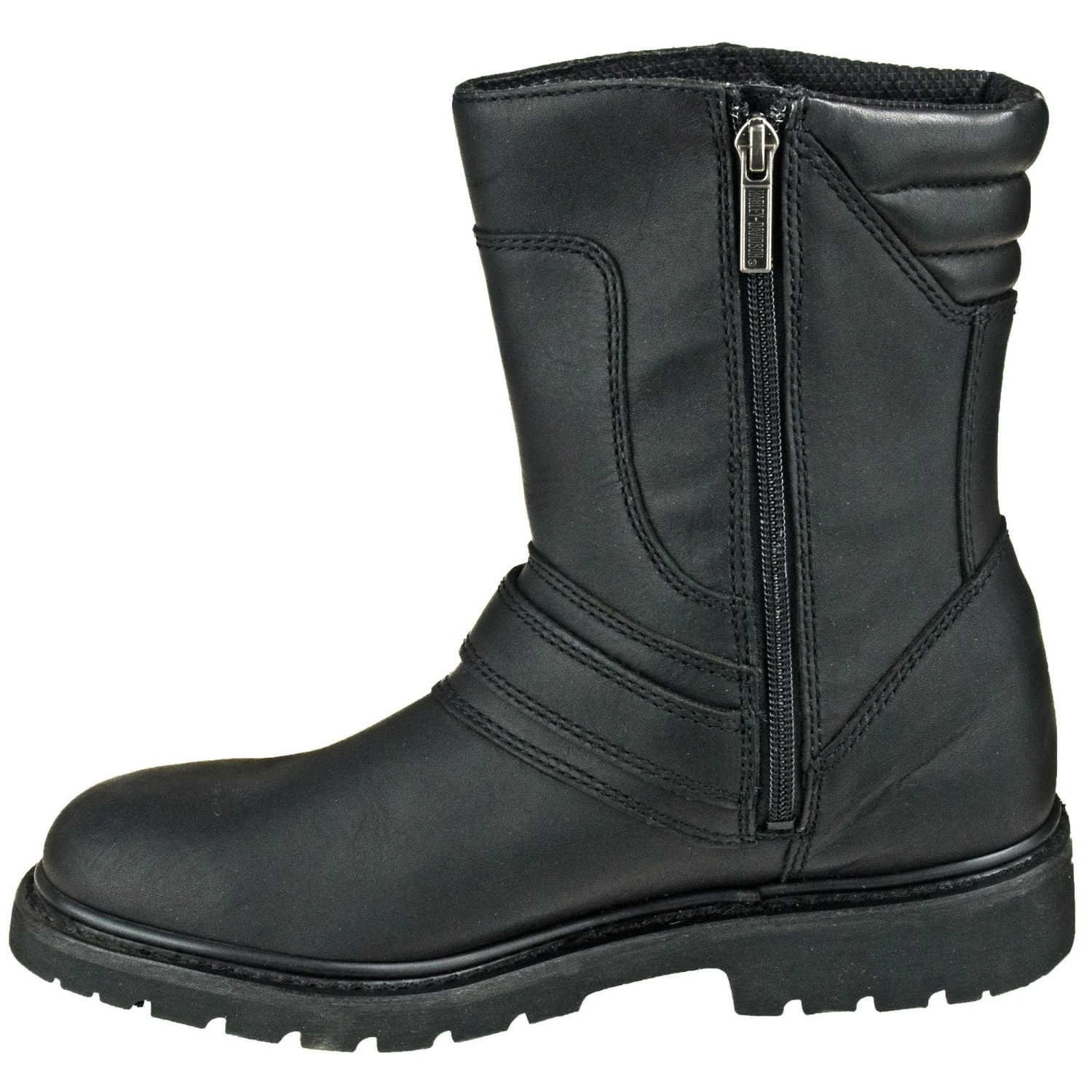 Harley Davidson Boots: Men's Black 95194 Booker Side Zip Boots 6 Harley Davidson Boots: Men's Black 95194 Booker Side Zip Boots - Image 4